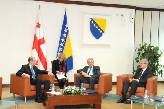 Чланови Колегијума Представничког дома Парламентарне скупштине БиХ разговарали са замјеником премијера и министром иностраних послова Грузије 